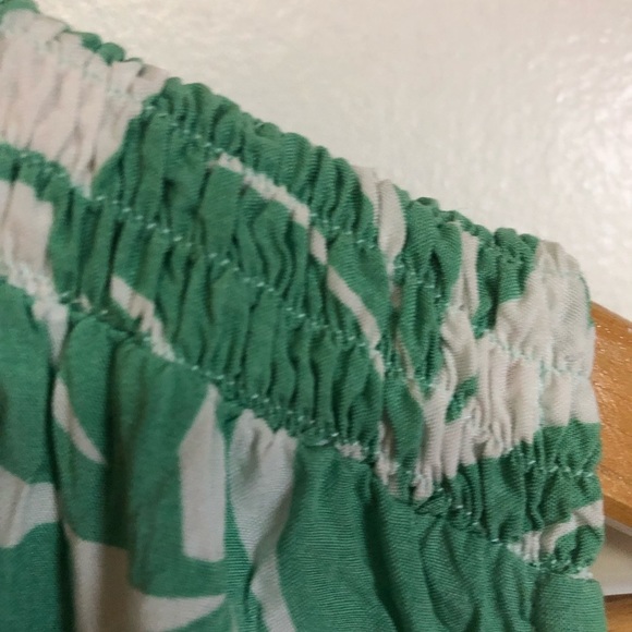 Spiaggia Dolce Gorgeous Green Dress with White Print in Large - Picture 4 of 8